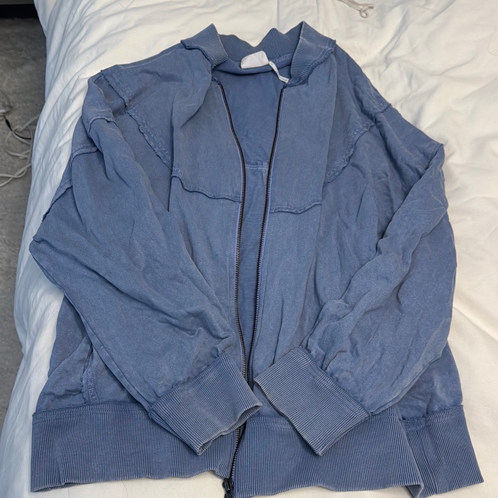 Urban Outfitters Light Blue Zip Up
